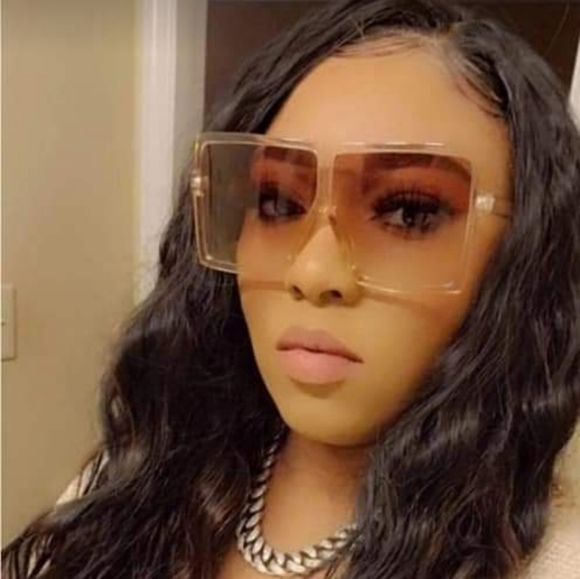 NWOT Oversized Nude Sunglasses - Picture 2 of 2